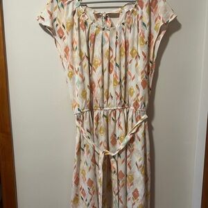 Lauren Conrad Multicolor Geometric Print Dress XXL